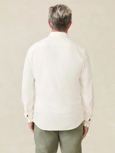 Faherty Coastline Knit Shirt In Whitewall