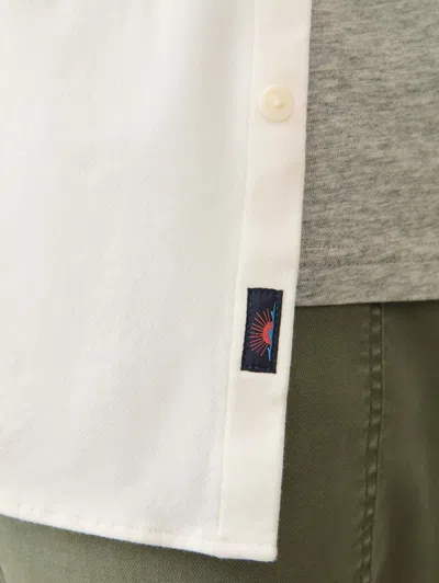 Faherty Coastline Knit Shirt In Whitewall