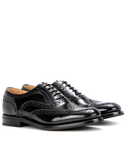 Shop Church's Burwood Leather Brogues In Llack