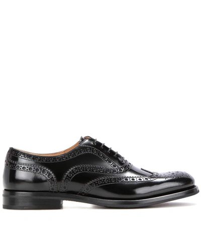Shop Church's Burwood Leather Brogues In Llack