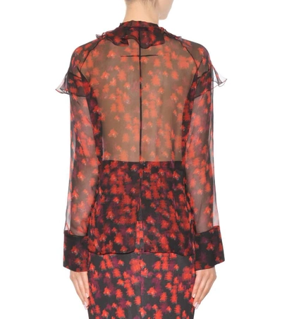 Shop Givenchy Printed Silk Blouse In Multicolored