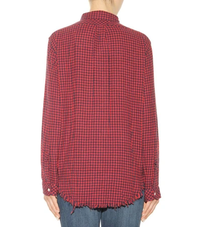 Shop Current Elliott The Two Pocket Prep School Cotton Knitted Shirt In Red