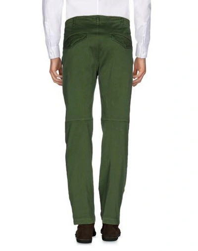 Shop Dondup Casual Pants In Military Green