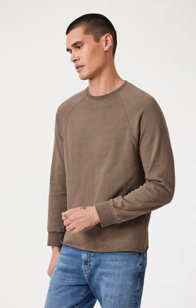 Mavi Jersey Long Sleeve T-shirt In Bungee Cord In Brown