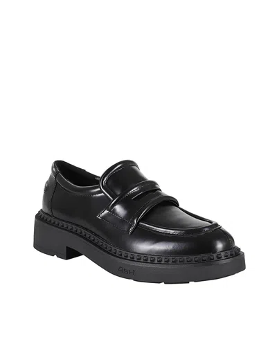 Ash Miracle Round Head Loafers In Black
