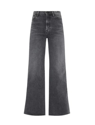 7 For All Mankind Slate Stretch Denim Lotta Jeans