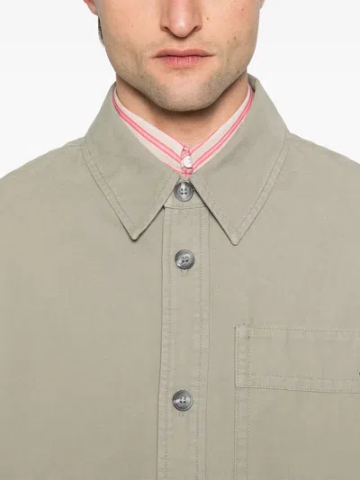 Apc A.p.c. Surchemise Basile Brodee Poitrine