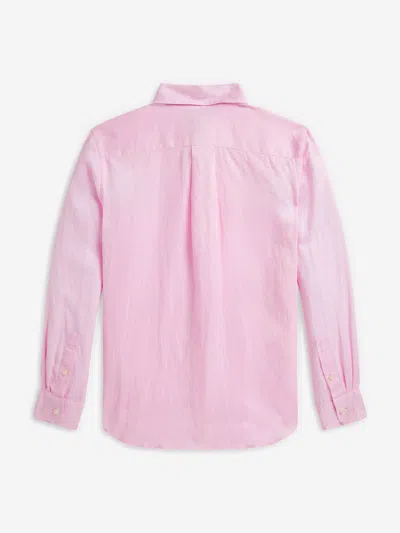 Polo Ralph Lauren Ralph Lauren Boys Linen Shirt In Pink