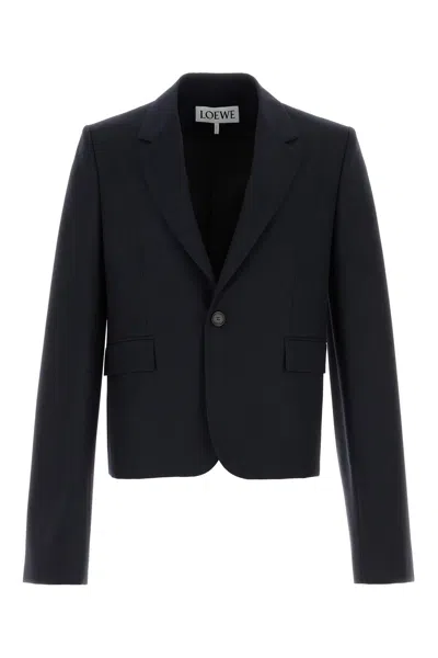 Loewe Giacca In Lana Blu Notte  Uomo