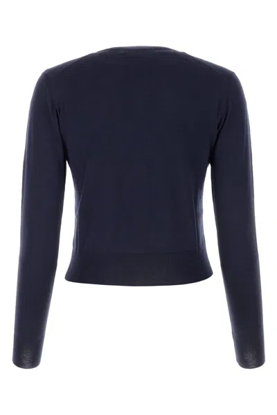 Maison Kitsuné Merino Wool Cardigan With Embroidered Fox Patch