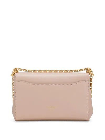 Dolce & Gabbana Small Marlene Satin Shoulder Bag In Dark Beige