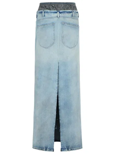 Maison Margiela Women's Denim Skirt In Blue