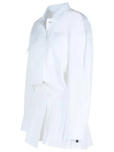 Off-white Off White 'savana' White Cotton Dress In White