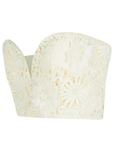 Rotate Birger Christensen Rotate '3d' White Polyester Corset Women In White