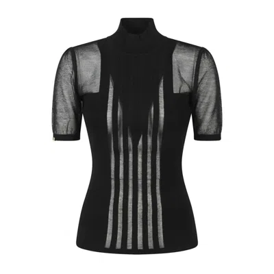 Elisabetta Franchi T-shirt In Black
