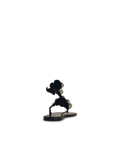 Isabel Marant Étoile Isabel Marant Etoile 'velvee' Black Lear Sandals In Black