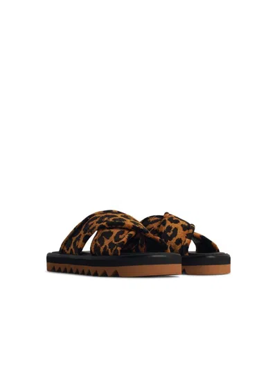 Stella Mccartney Leo Multicoloured Leather Blend Slippers In Multicolor