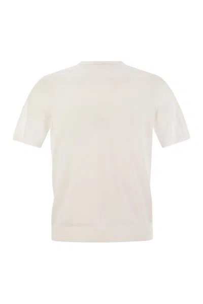 Tagliatore Basic Short-sleeved Cotton T-shirt In White