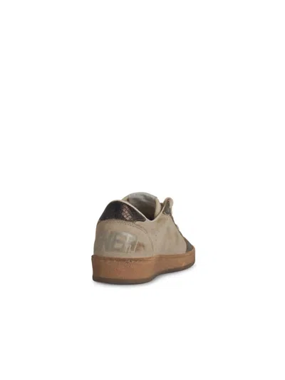Golden Goose Ball Star Beige Leather Sneakers In Beige
