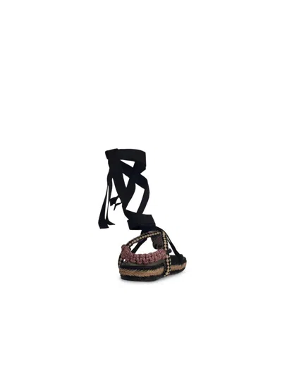 Isabel Marant Étoile Isabel Marant Etoile 'gypsa' Black Cotton Blend Sandals In Black
