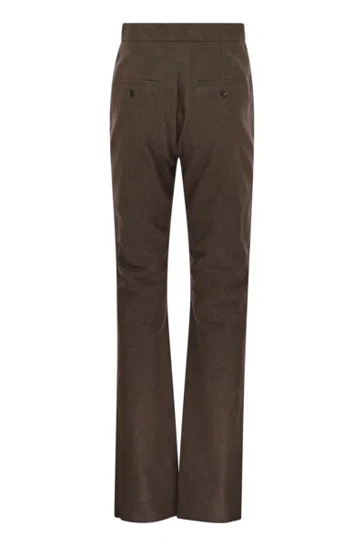 Max Mara Galizia Denim Trousers In Brown