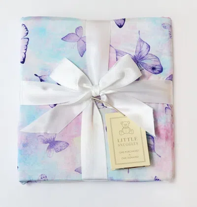 Charlies Project Butterfly Wish Bamboo Blanket In Purple
