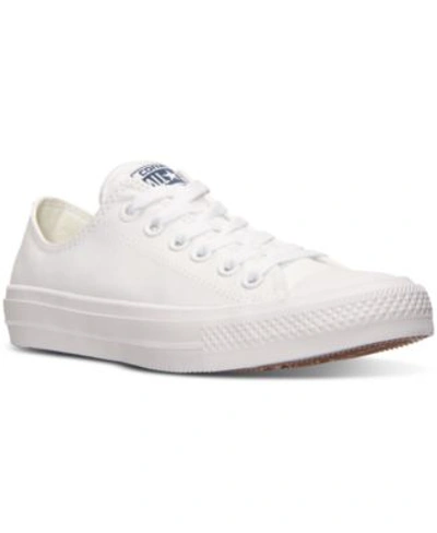 Shop Converse Women&#039;s Chuck Taylor All Star Ii Ox Casual Sneakers From Finish Line In Optical White