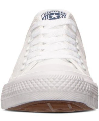 Shop Converse Women&#039;s Chuck Taylor All Star Ii Ox Casual Sneakers From Finish Line In Optical White