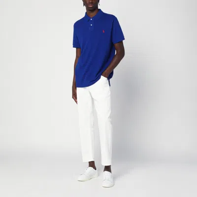 Polo Ralph Lauren Electric Blue Custom Slim Fit Polo In Blue