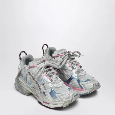 Balenciaga Sneaker Runner White Blue Pink Brown In White