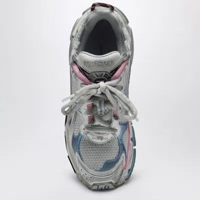Balenciaga Sneaker Runner White Blue Pink Brown In White