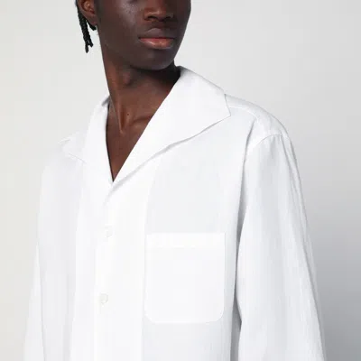 Dolce & Gabbana White Linen Shirt In White