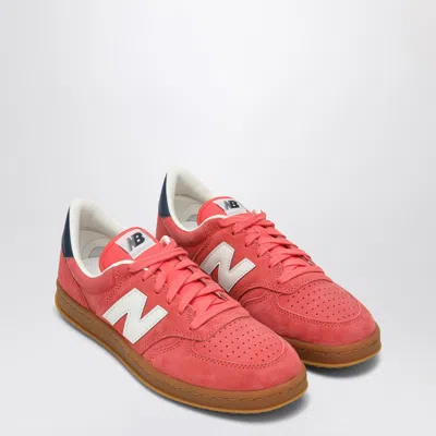 New Balance Men's T500 Sneaker In Drift Red With Nb Navy And Sea Salt, Men's At Urban Outfitters In Beige