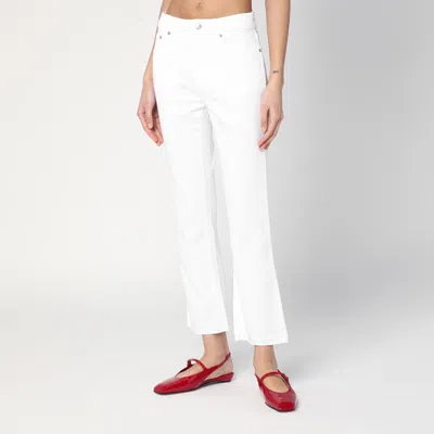 Department Five Department 5 White Clar Bootcut Jeans In White
