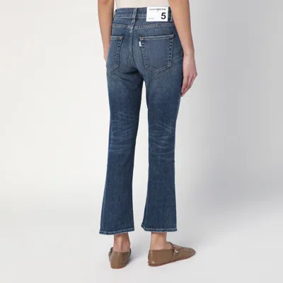 Department Five Department 5 Washed Blue Clar Bootcut Jeans In Blue