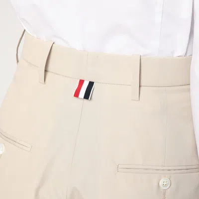 Thom Browne Khaki High-waisted Bermuda Shorts In Green