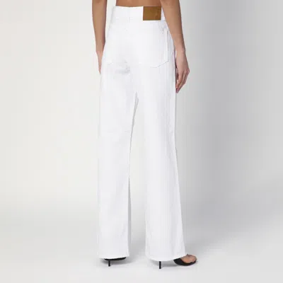 Haikure Korea High Waist Straight Leg Jeans In White