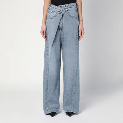 DARKPARK INES WASHED-EFFECT ASYMMETRIC JEANS 