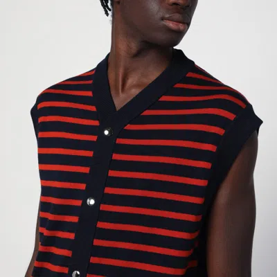 Wales Bonner Kamau Cardigan In Blue