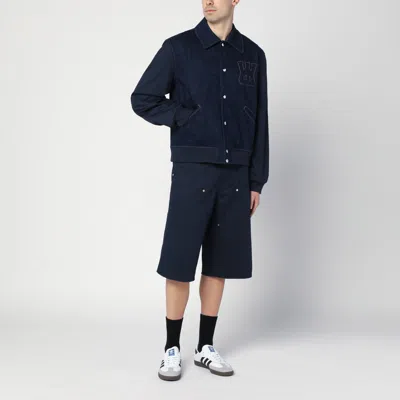Wales Bonner Echo Indigo Blue Denim Jacket In Blue