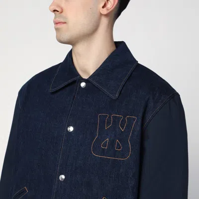 Wales Bonner Echo Indigo Blue Denim Jacket In Blue
