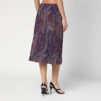Dries Van Noten Skirt In Jacquard Cotton-blend Viscose In Multicolor
