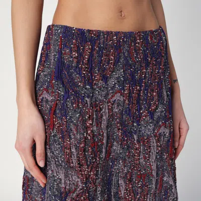 Dries Van Noten Skirt In Jacquard Cotton-blend Viscose In Multicolor