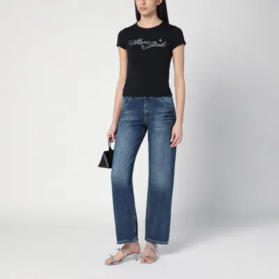 Marc Jacobs Belt Loops Faded Effect Five-pocket Style Trousers In Blue