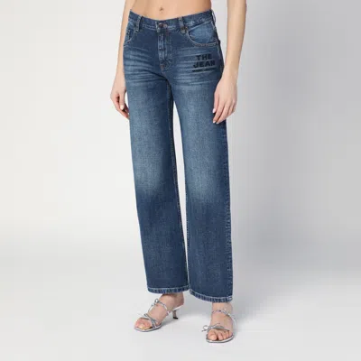Marc Jacobs Belt Loops Faded Effect Five-pocket Style Trousers In Blue
