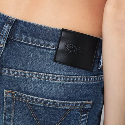 Marc Jacobs Belt Loops Faded Effect Five-pocket Style Trousers In Blue