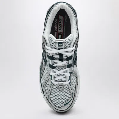 New Balance 1906r Silver Colored Sneaker With Mesh Design And Side Logo In Synthetic Fiber Unisex In Gray