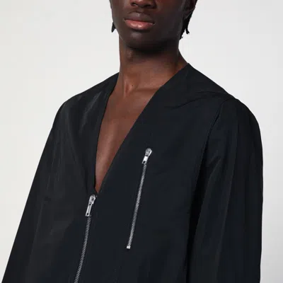 Rick Owens Black Hollywood V Safety Jacket In Black