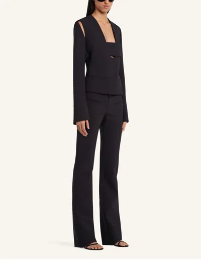 Courrèges Infinity Polywool Jacket In ブラック