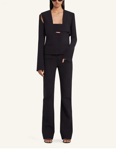 Courrèges Infinity Polywool Jacket In ブラック